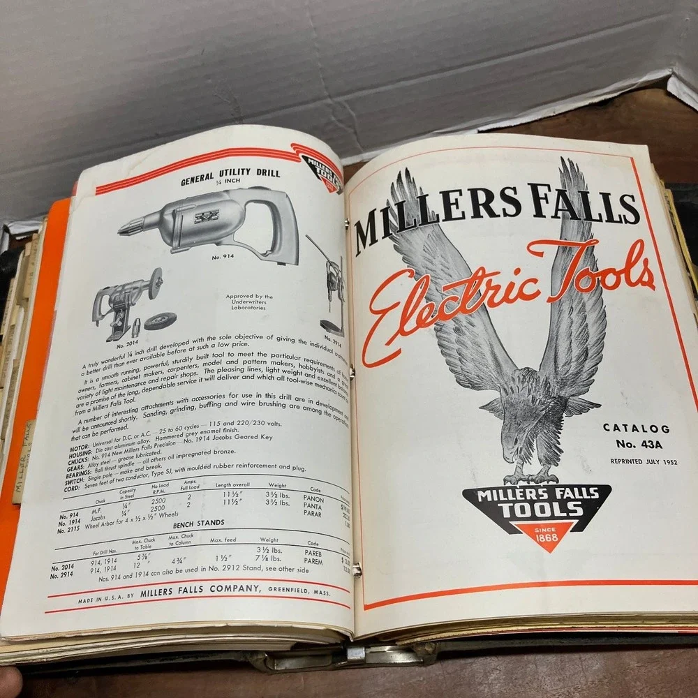 Westinghouse Vintage Tool Catalogs Binder 1952-1953 Industrial Collectible